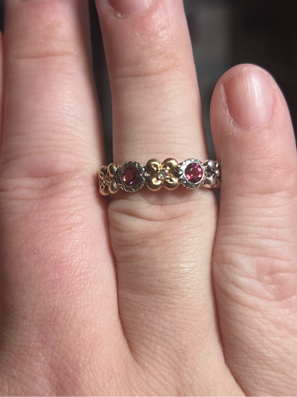 Barbara Bixby Sterling & 18k pink tourmaline ring